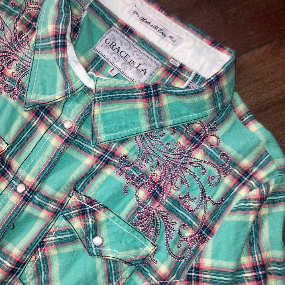 Women’s Grace in LA Pearl Snap Shirt